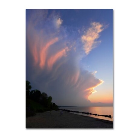 Trademark Fine Art Kurt Shaffer 'Developing Sunset Storm' Canvas Art, 18x24 KS0150-C1824GG